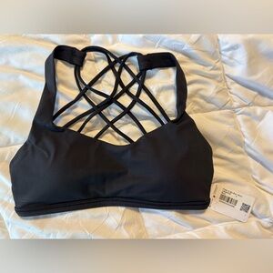 Lululemon Black Strappy Women's Sports Bra